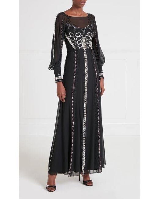 Temperley London Black Sofia Gown