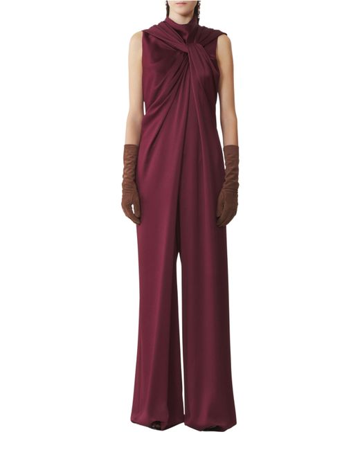 Lanvin Purple Long Jumpsuit