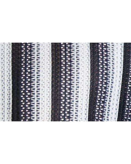Karl Lagerfeld Multicolor Stripe Knit Short Sleeve Button-up Shirt for men