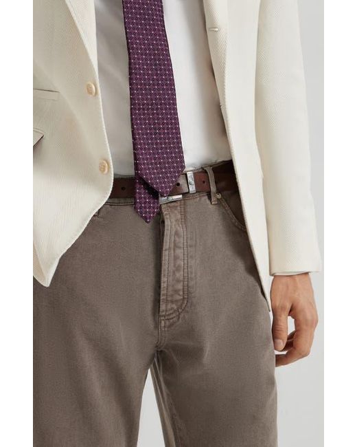 Brunello Cucinelli Brown Leisure Fit Five-Pocket Trousers for men