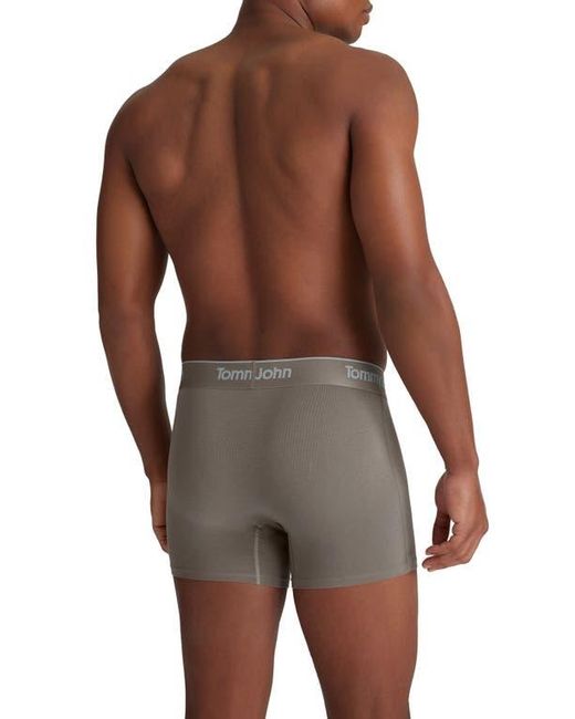 Tommy John Gray Assorted 3-Pack Second Skin 4-Inch Stretch Modal Boxer Briefs for men