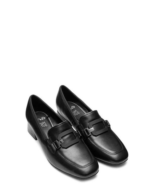 Ara Black Giza Loafer Pump