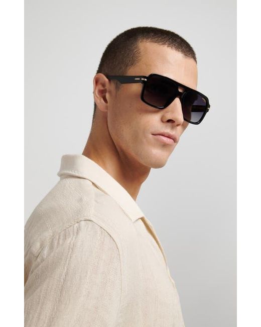 Carrera Black 56Mm Gradient Square Sunglasses for men