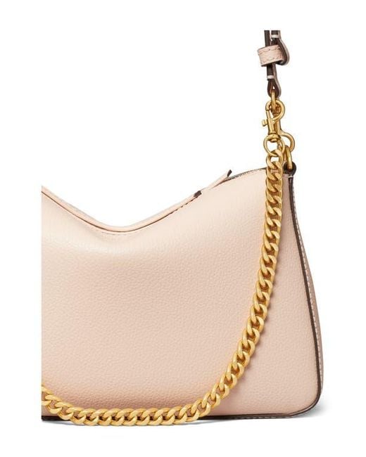 Tory Burch Natural Small Perry Leather Shoulder Bag