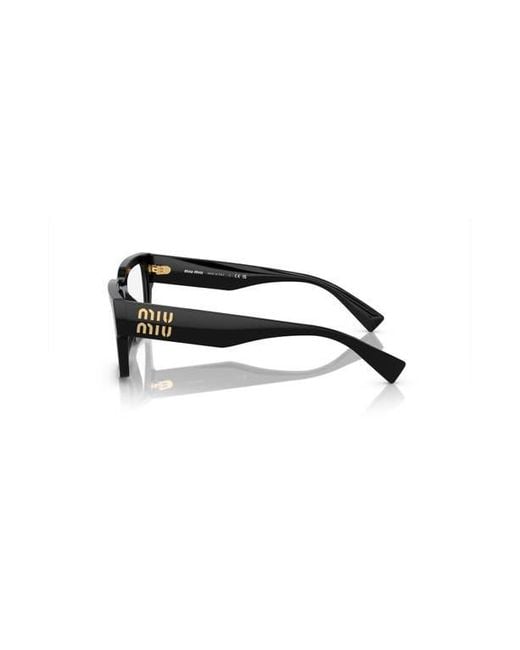 Miu Miu Black 54Mm Rectangle Optical Glasses