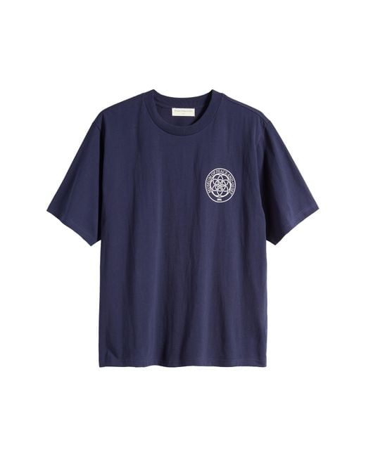 Museum of Peace & Quiet Blue Wellness Center Cotton Graphic T-shirt for men