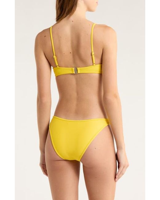 Ramy Brook Yellow Mona Underwire Bikini Top