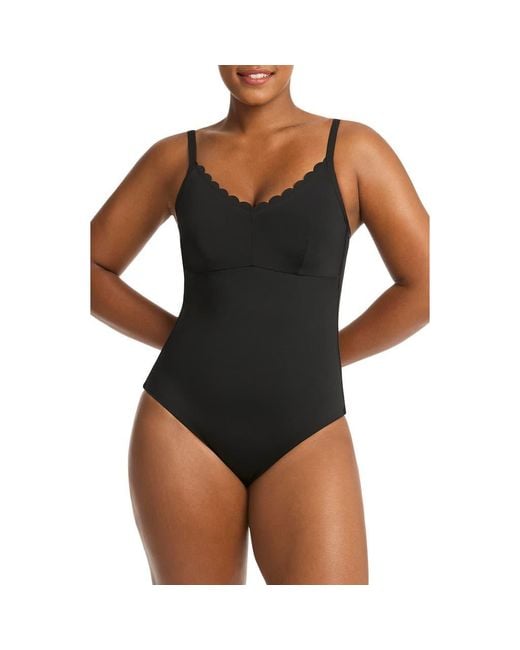 Sea Level Scalloped Dd Cup E Cup Underwire One Piece Swimsuit in Black Lyst