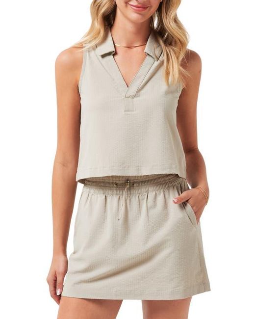 Travis Mathew White Timeless Breezeblend Sleeveless Polo