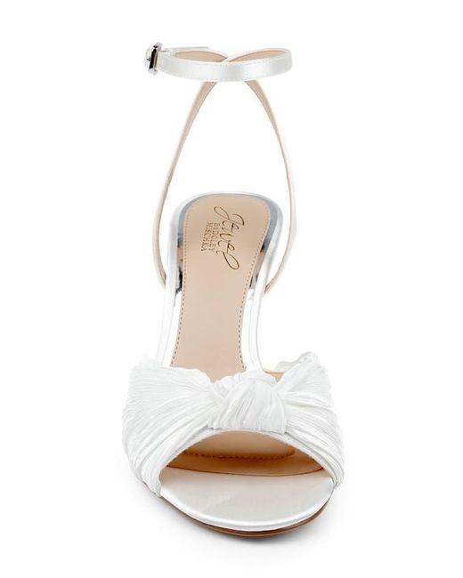 Badgley Mischka White Ibis Ankle Strap Sandal