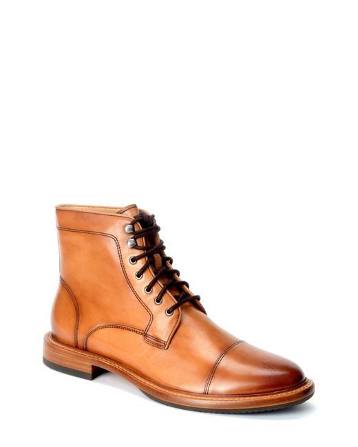Warfield & Grand Brown Ballast Cap Toe Lace-up Boot for men