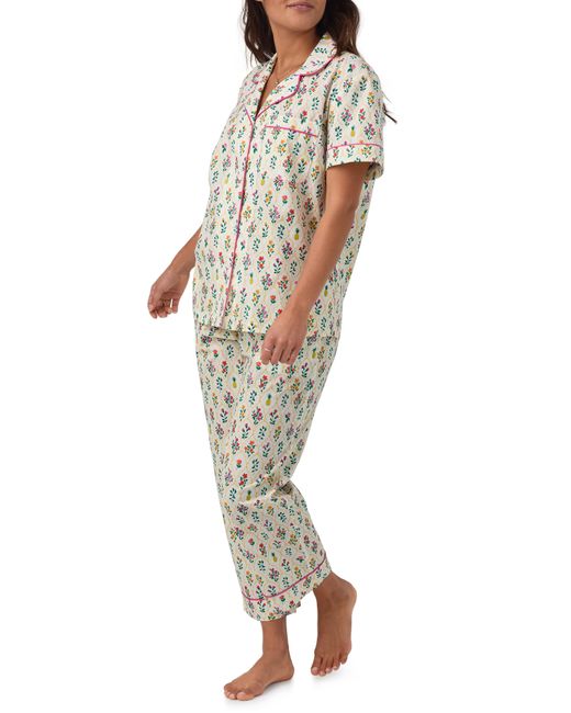 Bedhead Multicolor Print Organic Cotton Crop Pajamas