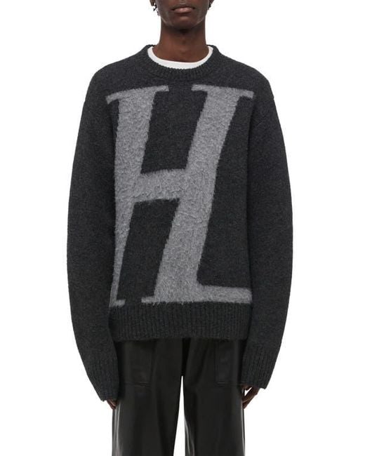 Helmut Lang Black Logo Sweater for men