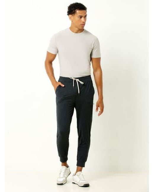 Single Stitch Black Everyday Drawstring Jogger for men