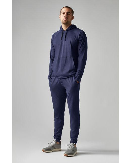 Rhone Blue Ooo Tapered Knit Pants for men