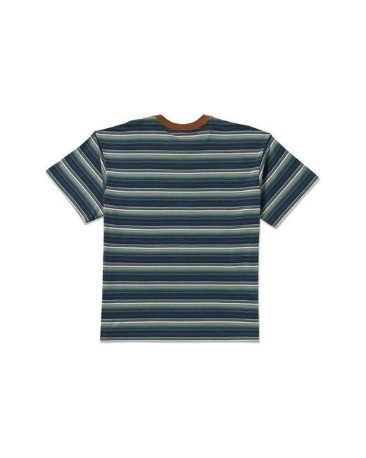 Billabong Blue Baxter Stripe T-Shirt for men