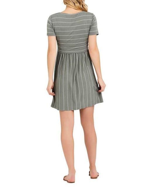 Ripe Maternity Multicolor Crop Top Nursing Dress