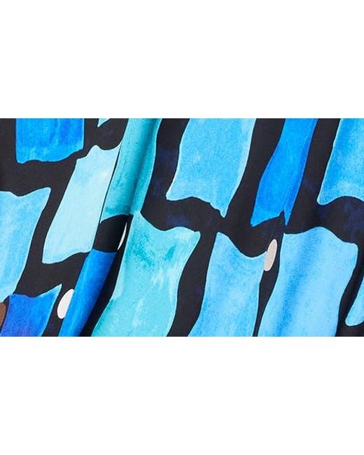 NIC+ZOE Blue Bianca Sea Glass Sleeveless Maxi Dress
