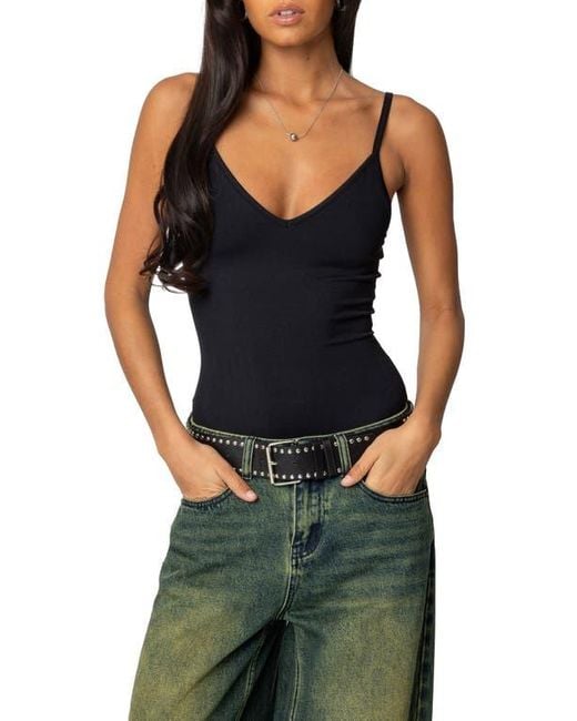 Edikted Black Teaghan Bodysuit