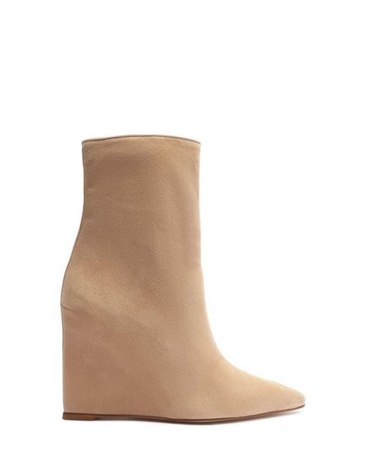 SCHUTZ SHOES Brown Aysa Wedge Bootie