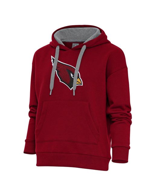 Antigua Red Arizona S Victory Chenille Pullover Hoodie At Nordstrom