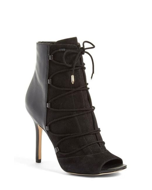 Sam Edelman Black 'Asher' Open Toe Bootie