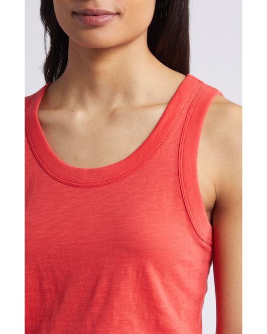 Madewell Red Whisper Cotton Tank