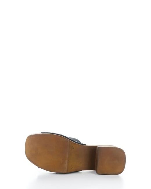 Bos. & Co. Gray Marly Platform Slide Sandal