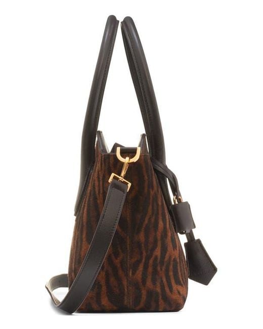 Tom Ford Brown Medium Alexander Suede Tote