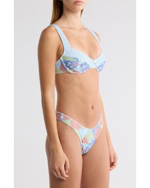 PacSun Blue Darcy Bralette Bikini Top