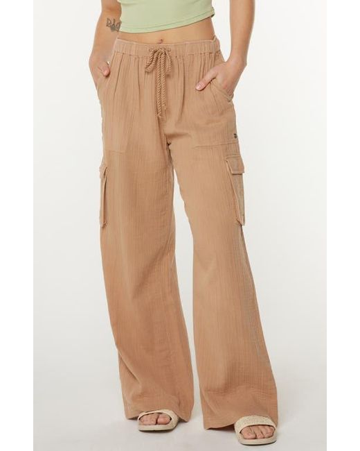 Roxy Natural Precious Cargo Beach Cotton Gauze Pants