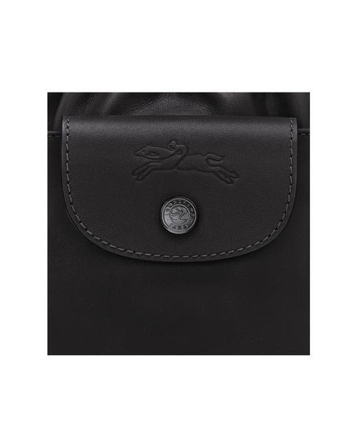 Longchamp Black Extra Small Le Pliage Xtra Leather Bucket Bag