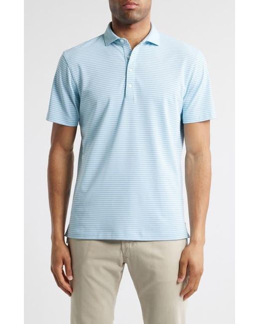 Johnnie-o Blue Stetsons Stripe Performance Polo for men