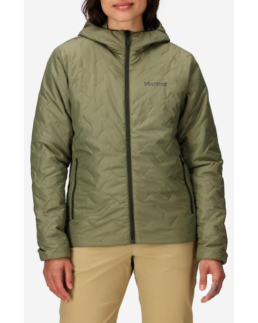 Marmot Green Monoquilt Hooded Jacket