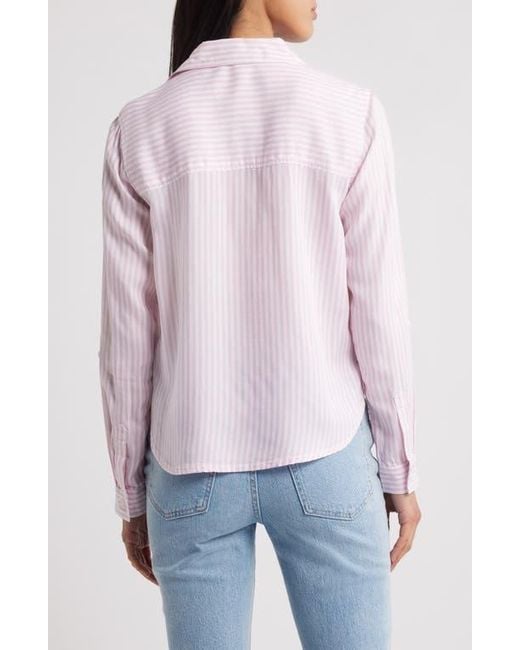 Beach Lunch Lounge White Fallon Crop Button-Up Shirt