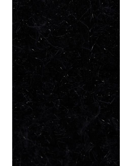 Balmain Black Maze Monogram Tweed Miniskirt