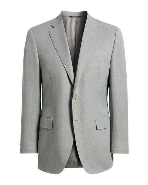 Canali Gray Siena Regular Fit Impeccable Super 130S Wool Suit Jacket for men