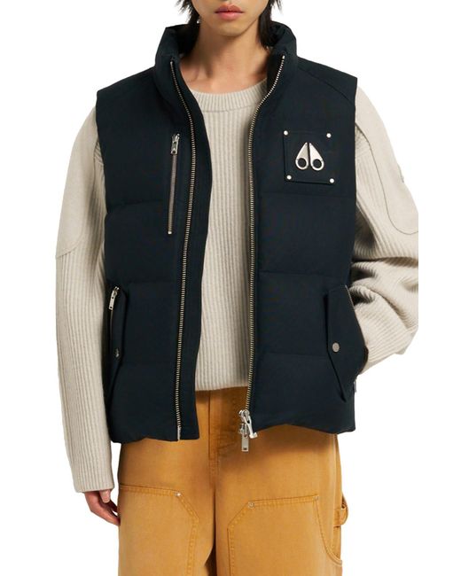 Moose Knuckles Black Westmount Down Vest for men