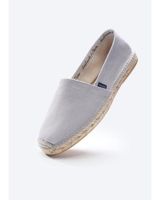 VISCATA Gray Sitges Canvas Espadrilles