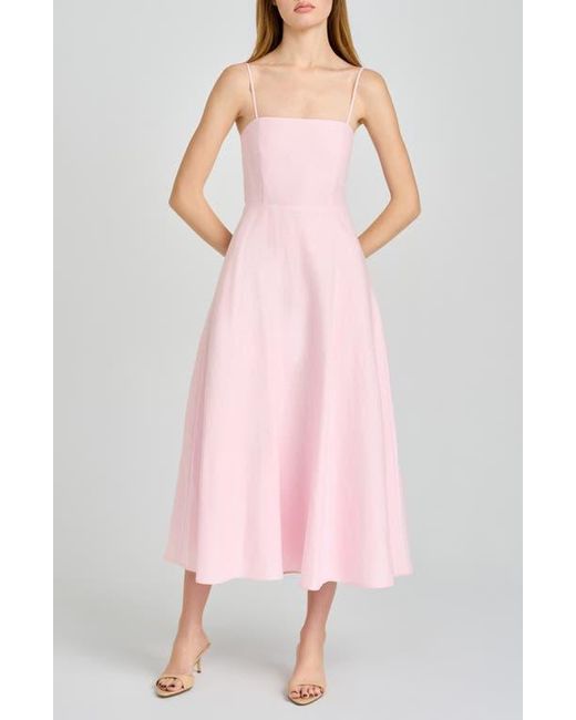 wayf linen dress WAYF Women's Linen Blend Minidress - Brown