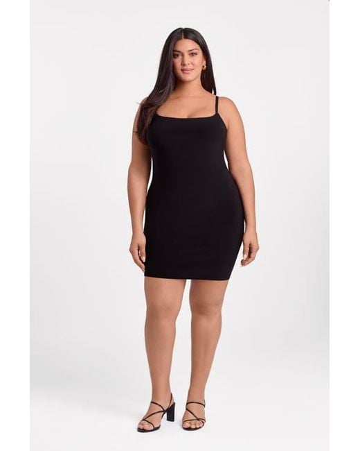 S3 Apparel Sculpting Shapewear Scoop Neck Cami Mini Dress in Black | Lyst