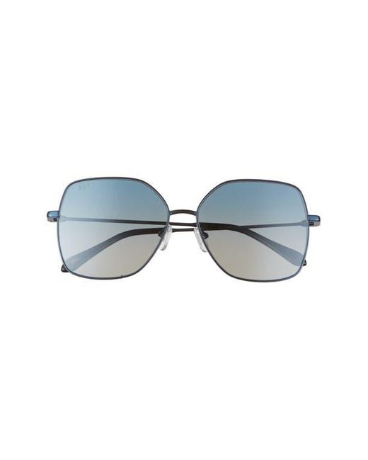 DIFF Blue Iris 59Mm Gradient Square Sunglasses