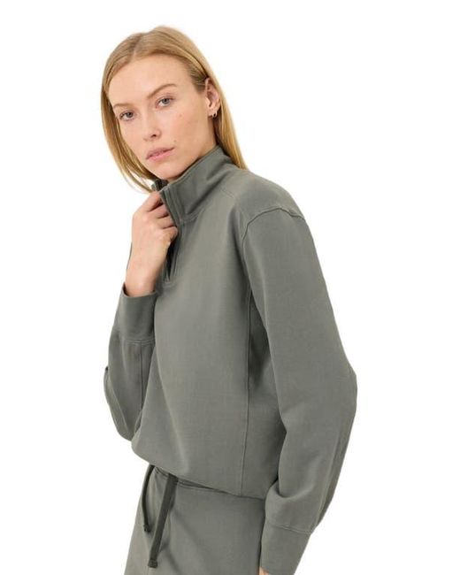 Pact Gray Cloudknit Half Zip