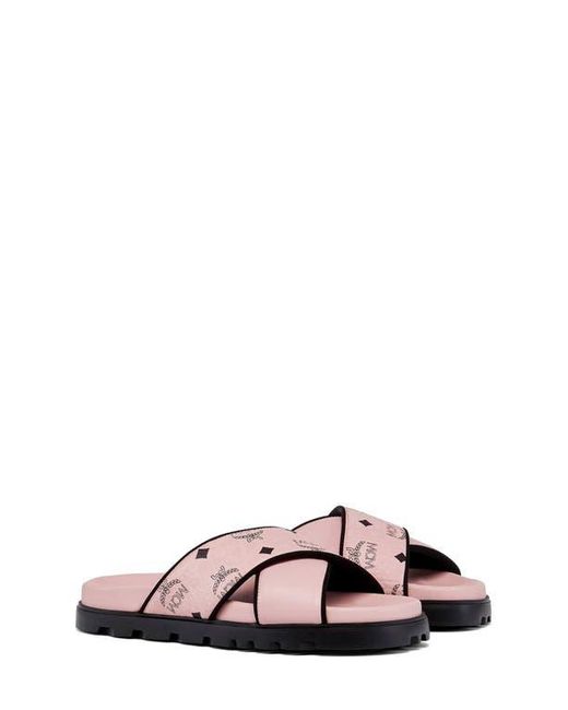 MCM White Cross Sandal