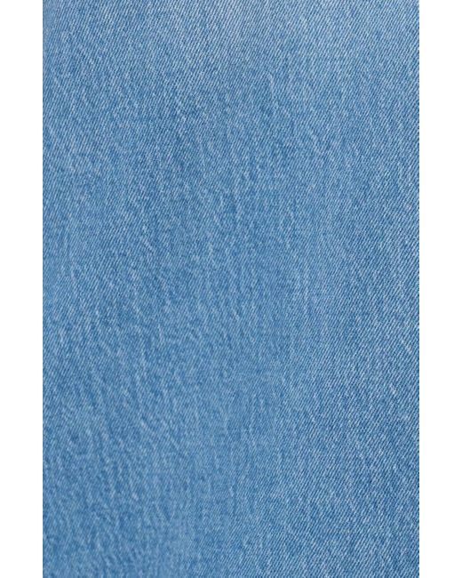 Bayeas Blue Daisy High Waist Wide Leg Jeans
