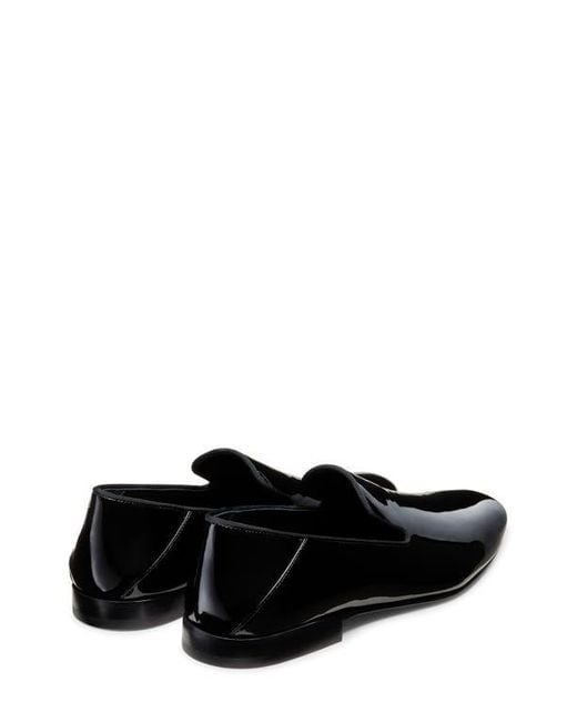 Stuart Weitzman Black Buzz Venetian Loafer for men