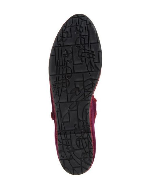 Flabelus Red Lucrecia Mary Jane Flat