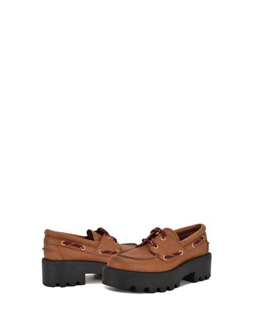 Nine West Brown Kerisa Lug Sole Loafer