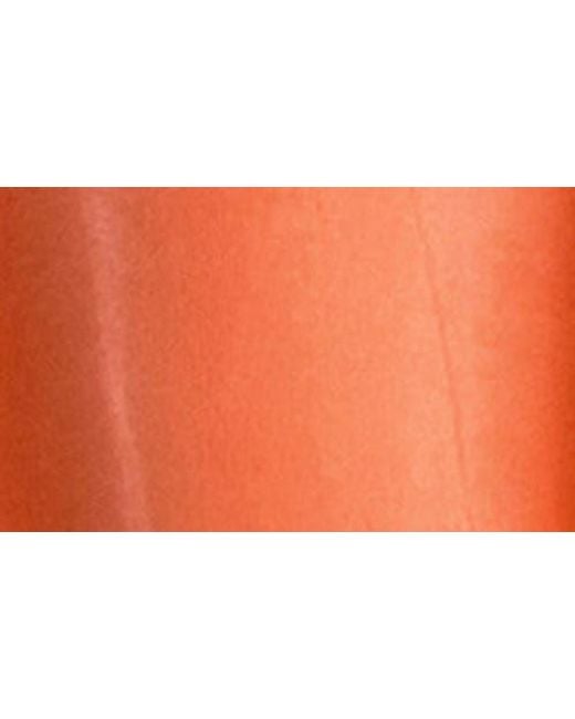 LECHERY Orange Lustrous Silky Shiny Sheer Suspender Crotchless Tights