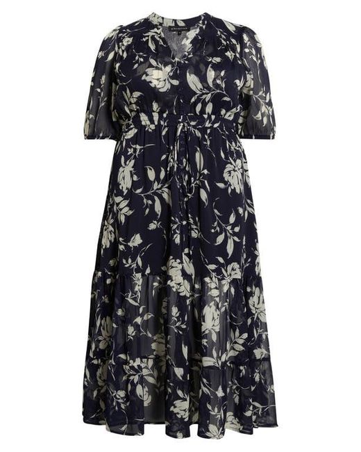 Gibsonlook Multicolor Kira Print Drawstring Maxi Dress